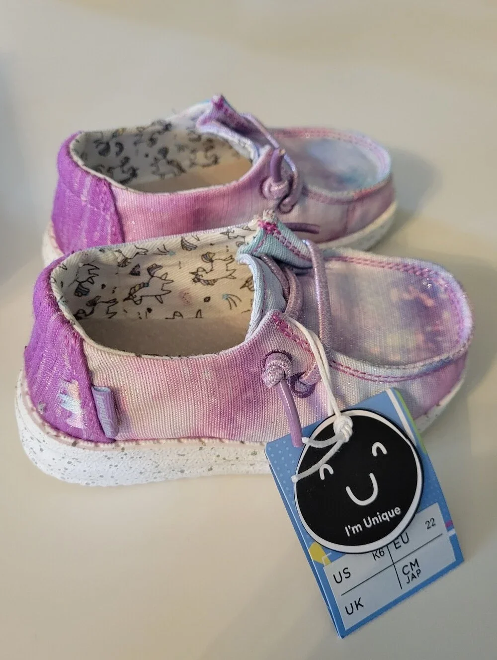 Wendy Toddler Tie-Dye Purple Slip-On Shoes 6